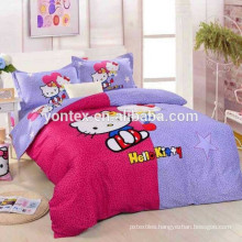 100% cotton cartoon digital printed bedsheet for Children